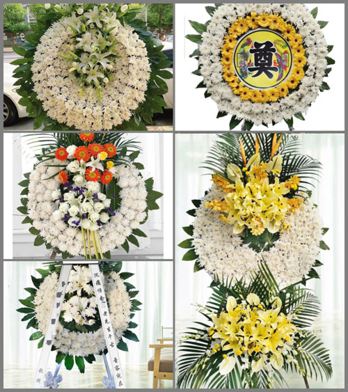 安徽安庆市潜山县槎水镇皂河村花圈速递